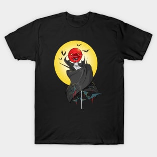 Spooky Halloween Scarecrow Vampire T-Shirt